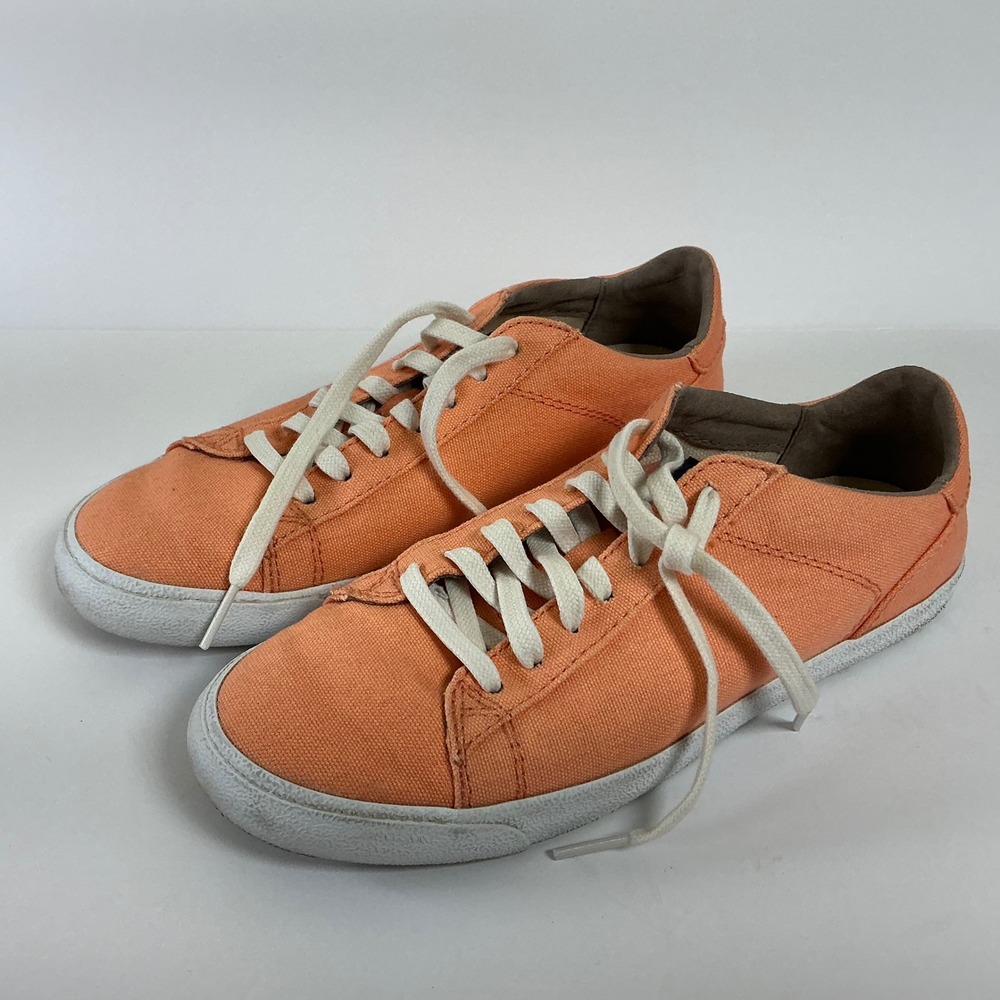 Cole Haan Women's Canvas Sneakers Peach Casual Lace Up Shoes Size 7B - Picture 4 of 9